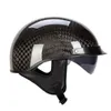 Motorcycle Helmets Pure Hand Made Carbonfiber Helmet For Moto Sports Use DOT Approved Half Face