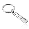 DIY Accessoires Schlüssel Schnalle Männer Frauen Schlüssel Ring Drive Safe Hübsch I Love You Keychain Antik Silber YS222