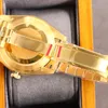 클래식 맨 시계 자동 기계식 시계 41mm 다이아몬드 베젤 패션 비즈니스 손목 시계 골드 손목 시계 Montre de Luxe Men Gifts