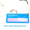 Sonnenbrille Vintage Blue Light Blocking Randless Bifocal -Lesebrille mit Casessunglassen