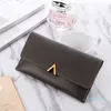 Designer Femmes Portefeuille Long Solide Couleur Rétro Haute Qualité Sac En Cuir Sac À Main Top Hommes Mini Coin Clé Cuirs Sac Taille Longueur 30 * 20 * 15