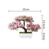 Flores decorativas Wreaths Plantas artificiais Bonsai Small Tree Plant Fake Pottet para Decoração da sala de decoração Gardendecorative