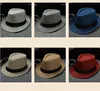 Джазовая шляпа Panamanian Top Hats Hats Хлопковое белье Британский солнцезащитный шляпа для мужчин Женщины Летние Трилби Федора Шапки Панама Пляж Улица Cap Stingy Breim Декоративные 39 Цвет BD7939