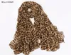 Lenço de chiffon feminino 150 45 cm de lenço de estilo fino de estilo gato de gato xales de leopardo e lenços do presente 22009 220630