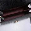 Cassandra Handväskor Kvinnor Crossbody-väskor i äkta läder Sunset Tygväska Avtagbar axelrem Modebokstäver Enkla plånböcker av högsta kvalitet