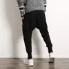 Hip Hop Harem Pants Men Cotton Streetwear Casualne spodnie Solidne spodnie do joggera Pokazani Pocket Mężczyznki dresowe 220713