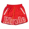 Rhude Shorts Mens Summer Designer loosedRawString