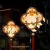 DIY Chinese Lantern Retro Paper Lantern Decoration Blossom Flower Light Lamp Glowing Lanterns Year Party Decoration 220527