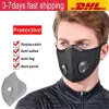 Maschera per il viso da ciclismo in stock negli Stati Uniti Maschere per la bocca antipolvere Protezione Maschera per il viso per esterni Respiratore antipolvere Accessori per abbigliamento sportivo Maschera