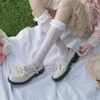 Moda-lolita İngiliz tarzı siyah parti üniforma tek ayakkabı kolej lolita yumuşak kızların küçük deri ayakkabıları