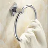 BECOLA Stainless steel Bathroom accessories Ring Round Towel Holder Surface Chrome BR87009 T200605
