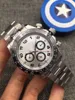 Todos los diales que funcionan con relojes azul hielo, relojes de lujo de moda de diseñador de calidad aaa para hombres, reloj mecánico automático de cristal de zafiro