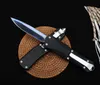 Tactical Dinosaur Troon K08 Pocket Knife D2 Blade Double Action Aluminum Alloy Handle Tactical Rescue Hunting Fishing EDC Survival Tool a4036