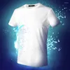 T-shirts pour hommes T-shirt athlétique anti-sale imperméable pour hommes Coupe anti-humidité Séchage rapide Hauts de sport à manches courtes