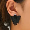 Charm European and American border Halloween hanging ghost decoration hair dryer ghost Easter face ear needle niche earrings6012076