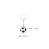 Клавки 10 шт. Мини -футбольный футбол креативные ключевые подвески висят подвески FERB22