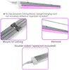 (Pack med 4) Shopled Grow Lights Full Spectrum för fröstart LED 80W (20W x 4 440W Ekvivalent) T8 2ft Integrerad fixturlampan Länkbar plug and play Growing Lights