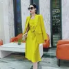 Kleid Anzüge Frauen Vintage Mode Kleidung Büro Dame Formale Business Chic Arbeit Casual Zwei Stück Set Outfits Blazer Plus Größe W220331