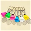 Keychains Acessórios de moda Mini Badminton Racket Balls Ring Ring Pingente 3D Keyfob Keychain Bag Creative Keyring Holder Gifts 6 DHSXJ