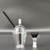 4,7 tum vattenpipa saknar Starbucks Cup Glasbong Mini Water Pipes daprigg och oljeriggar Glasbongs Smoke