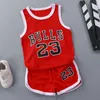 Boys Girls Sports Clothing Sets Toddler Vest Shorts 2pcsset Toddler Sleeveless Tracksuit Kids Baby Basketball Clothes Suit 220610