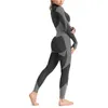 2/3PC Gym Suit Fitness Set Sports Workout Sportwear Gym Clothing Yoga Fitness Set Female Workout Leggings Top Leggings 220517