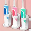 Creative Traceless Stand Rack Organizer Electric Wall-Mounted Holder Space Saving toothbrush holder Bathroom Accessories BBE14144