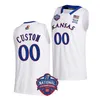 2022 NCAA Final Four 4 Custom Ku Kansas Jayhawks كرة السلة Jersey 33 David McCormack Jerseys 55 Jalen Coleman-Lands 21 Zach Clemence 10 Jalen Wilson 24 KJ Adams Jr.