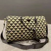 Треугольная печать туристическая сумка Duffle Bag Women Men Men Designer Travel Luggage Bag Bag Ladies Classic Simbag Sumbag249H 249H