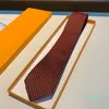 Fashion Mens Silk liens Hand Broidered Small Plaid Pattern Designer Tie adaptée à la largeur des hommes de la fête des hommes 8 cm
