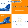 4Packs 50 cm skumplanet Kit Flying Glider Toy med LED Light Hand Throw Airplane Set Outdoor Game Aircraft Model Toys for Kids 220707