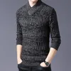 Épais marque de mode chandails homme pulls Slim Fit pulls tricots laine automne Style coréen décontracté hommes vêtements 201203