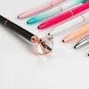 Stylo à bille en verre cristal Kawaii, gros bijou, avec grand diamant, fournitures scolaires et de bureau, à la mode, cadeau de nouveauté