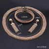 Sieraden Sets Voor Vrouwen Ethiopische Bruids Dubai Indiase Bruiloft Ketting Kostuum Goud Nigeriaanse Luxe Choker Kettingen Sieraden