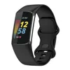 Силиконовый ремешок для Fitbit Charge 5 Зарядка 5 Замена полосы часов Smart Watch Bands Sport Soft Bracelet Bristald