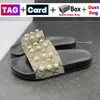 Sandalo GG 2022 Designer Slides guccie Pantofole da donna da uomo con scatola originale Sacchetto per la polvere Bloom Fiori Stampa Pelle Web Scarpe nere Moda L
