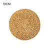 Natural Rattan Round Coasters, Handmade Insulating Placemats, Table Filler, Mats, Kitchen Decoration Accessories W220406
