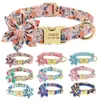 Hundezubehör Halsband Benutzerdefiniertes Haustier-Welpen-Katzenhalsband Personalisiertes Hundehalsband aus Nylon mit bedrucktem Namensschild mit gravierter ID-Marke für kleine Hunde 24397304