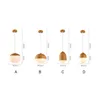 Lampes suspendues Vintage Wood Grain Shop Lampe LED E27 Titulaire 110-240V Foyer Café Maison Salle À Manger Cuisine Hall Chambre LightPendant