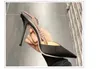 Women dress shoes fashion top quality comfortable pointed toe thin heel rhinestone chain sexy popular beauty non slip versatile shoes V72703