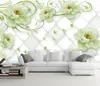 Moderne minimalistische verse Peony 3D TV Achtergrond Wall Professional Productie van grootschalige behangmuurwand