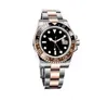 Zegarki dla mężczyzn zegarek Everose Brown Black Ceramic Bezel Automatyczny Cal 3186 Rose Gold 3285 Clean 904L Stalowa bransoletka ETA2413
