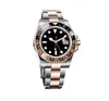 Watches For Men Watch Everose Brown Black Ceramic Bezel Men's Automatic Cal 3186 Rose Gold 3285 Clean 904L Steel Bracelet Eta351e