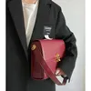Cross Body Vintage Female Square Bag High Quality PU Leather Women's Handbag Lock Large Shoulder Messenger2327