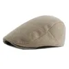 Bérets Laine hiver béret chapeau Style britannique rétro chaud hommes Ivy casquette blanc Vintage mâle plat Sports de plein air plaine peintre DropshipBérets