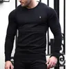 Männer T-Shirts Marke Männer Langarm Tops Herbst Winter Gestrickte Stickerei Männer Wollpullover Überlegene Qualität Mann Mode Casual Tops 230206