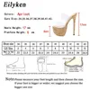 Slippers Eilyken Summer High Heels Slides Womens Shoes Brief Slingback Peep Toe Ladies PVC Sandals الشفافة 220329