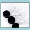 Packing Bottles Office School Business Industrial 5Ml 9Ml Wax Glass Jar Bottle With Childproof Lid For Dry He Dhrws