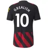 22 23 Haaland voetbaltrui de Bruyne Grealish Mans Cities Sterling Mahrez Foden Fans Player versie 2022 2023 voetbaltoppen Shirt Kids Sets apparatuur