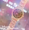 Montre de Luxe Mulheres Diamantes Anel Rel￳gios de abelha 40mm 40 mm de a￧o inoxid￡vel quartzo rel￳gio Top Modelo Classic Gift Gift Quality Wristwatches Table